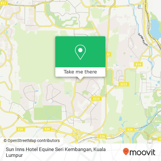 Peta Sun Inns Hotel Equine Seri Kembangan