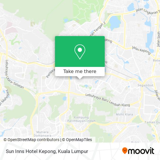 Sun Inns Hotel Kepong map