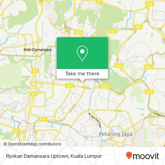 Peta Ryokan Damansara Uptown