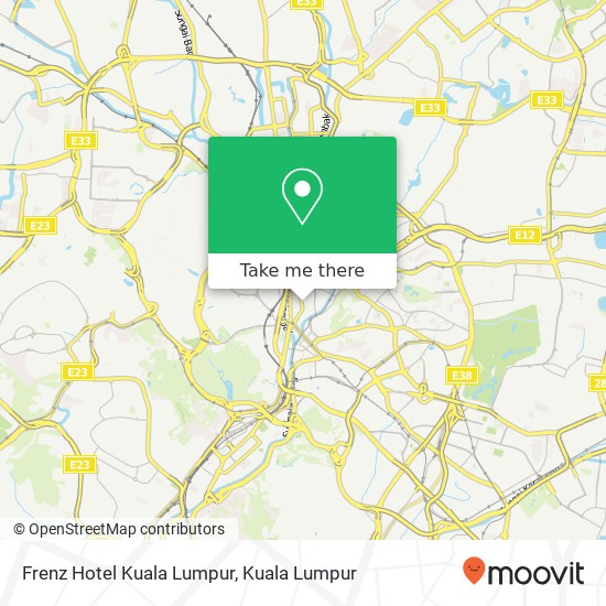 Frenz Hotel Kuala Lumpur map