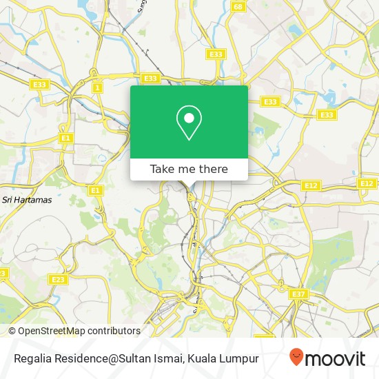 Regalia Residence@Sultan Ismai map