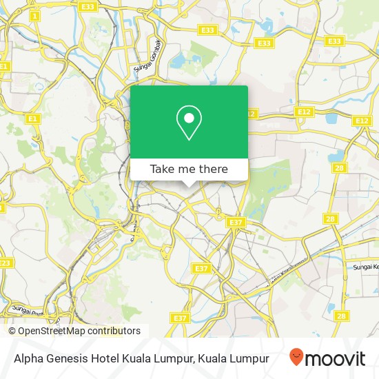 Peta Alpha Genesis Hotel Kuala Lumpur