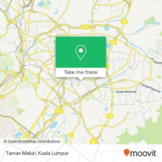 Taman Maluri map