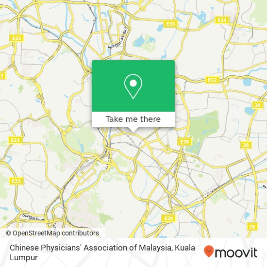 Chinese Physicians' Association of Malaysia map