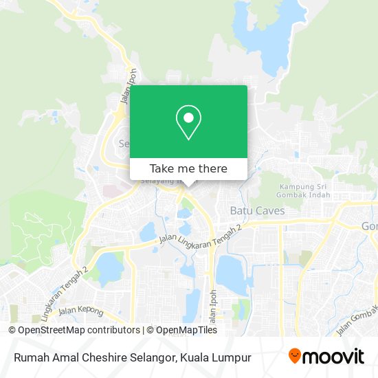 Rumah Amal Cheshire Selangor map