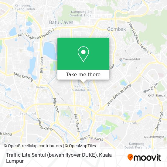 Traffic Lite Sentul  (bawah flyover DUKE) map