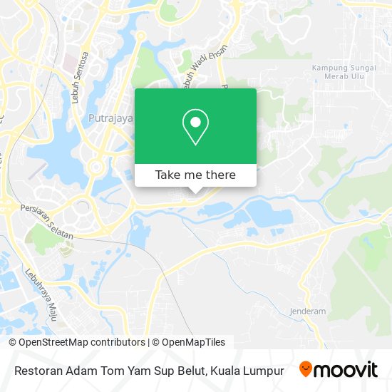 Restoran Adam Tom Yam Sup Belut map