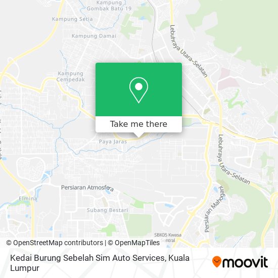 Kedai Burung Sebelah Sim Auto Services map