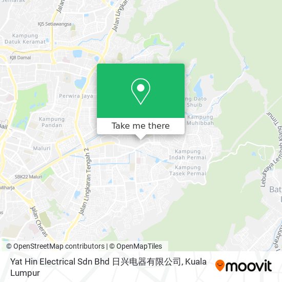 Yat Hin Electrical Sdn Bhd 日兴电器有限公司 map