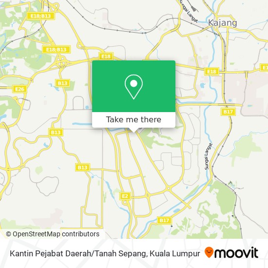 Kantin Pejabat Daerah / Tanah Sepang map