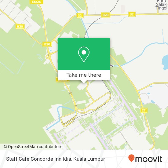 Staff Cafe Concorde Inn Klia map