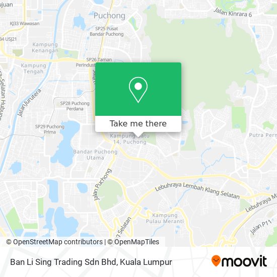 Ban Li Sing Trading Sdn Bhd map