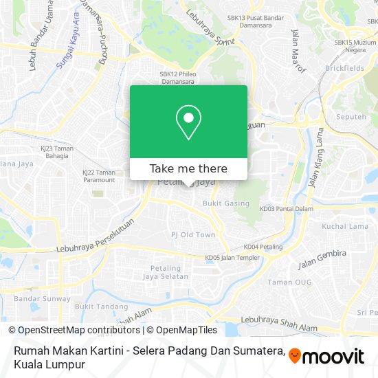 Rumah Makan Kartini - Selera Padang Dan Sumatera map