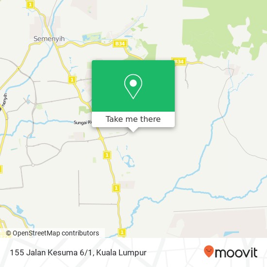 Peta 155 Jalan Kesuma 6/1