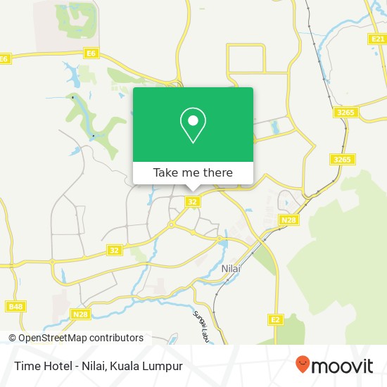 Time Hotel - Nilai map