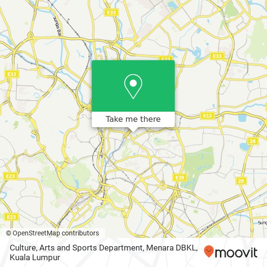 Culture, Arts and Sports Department, Menara DBKL map