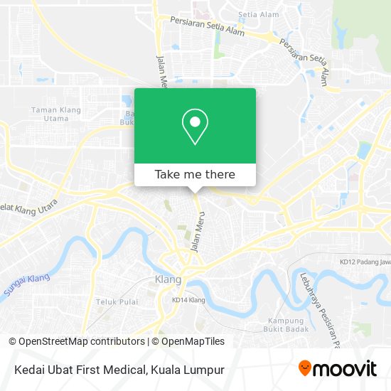 Peta Kedai Ubat First Medical