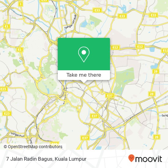 7 Jalan Radin Bagus map