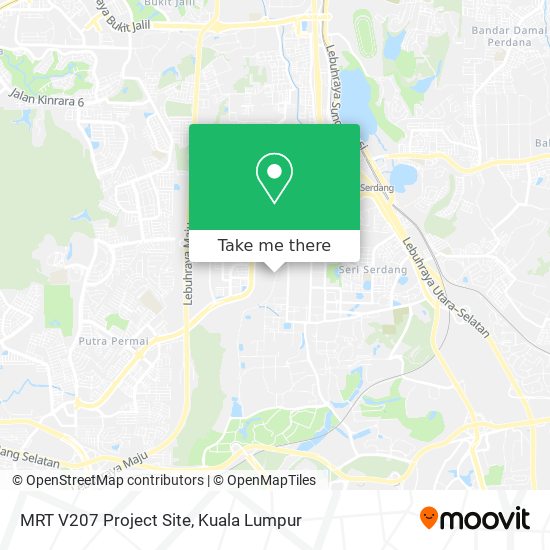 Peta MRT V207 Project Site