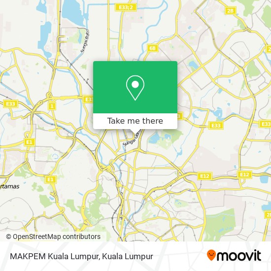Peta MAKPEM Kuala Lumpur
