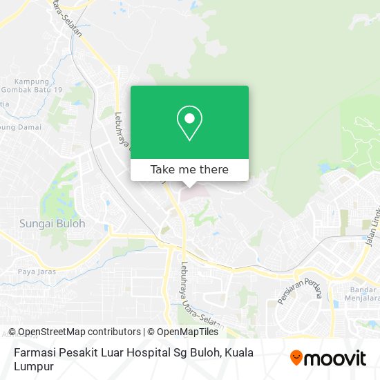 Farmasi Pesakit Luar Hospital Sg Buloh map