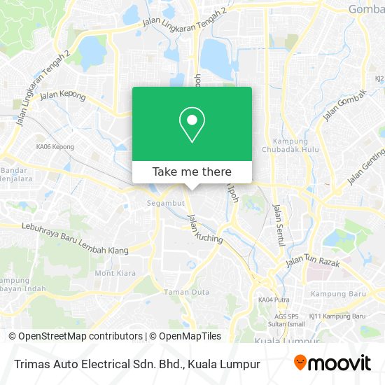 Trimas Auto Electrical Sdn. Bhd. map