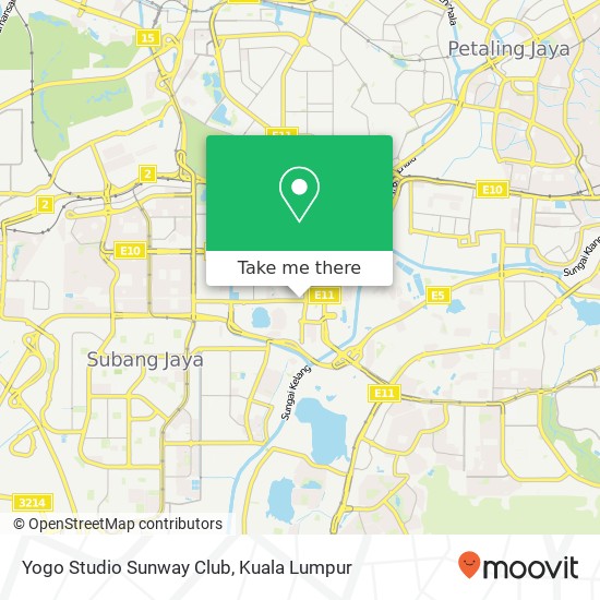 Yogo Studio Sunway Club map