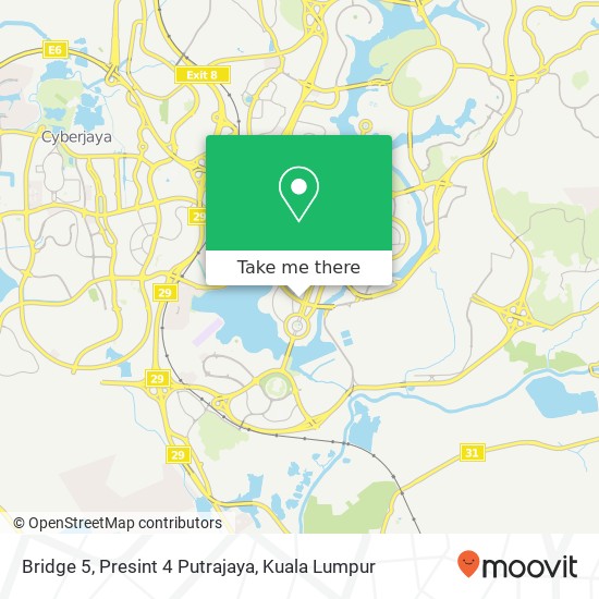 Bridge 5, Presint 4 Putrajaya map