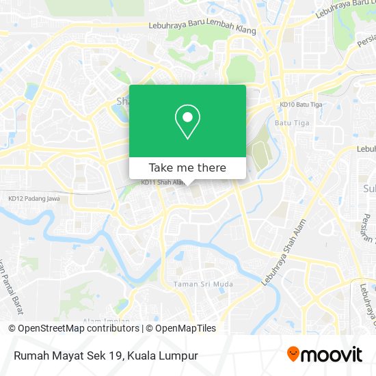 Peta Rumah Mayat Sek 19