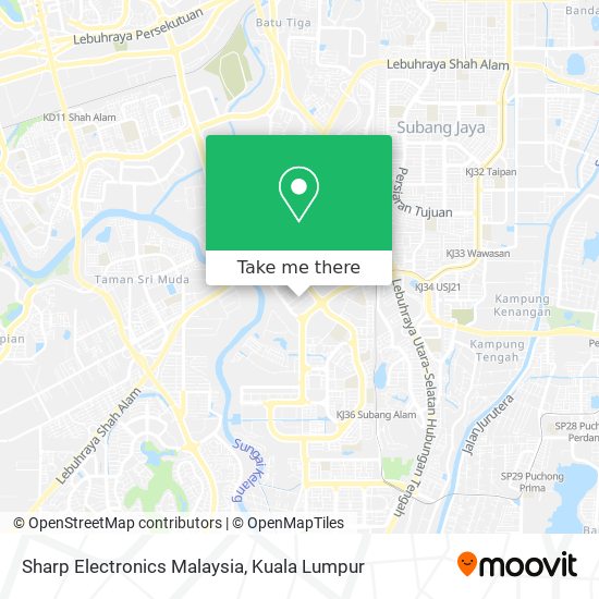 Sharp Electronics Malaysia map