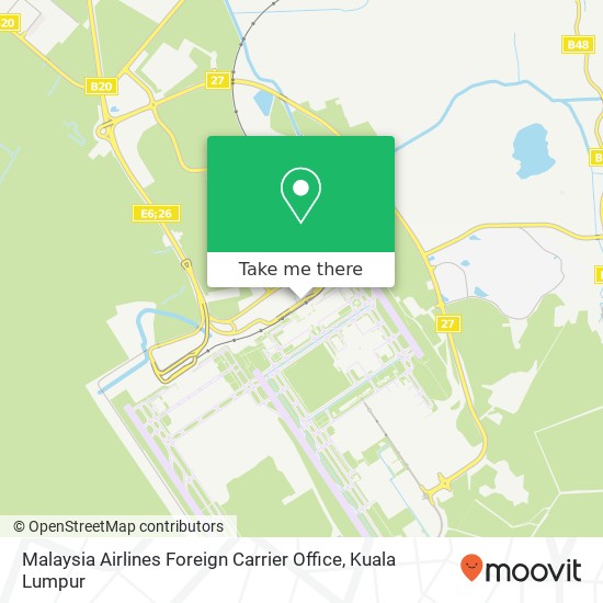 Malaysia Airlines Foreign Carrier Office map