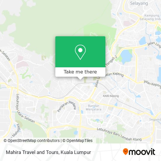 Mahira Travel and Tours map