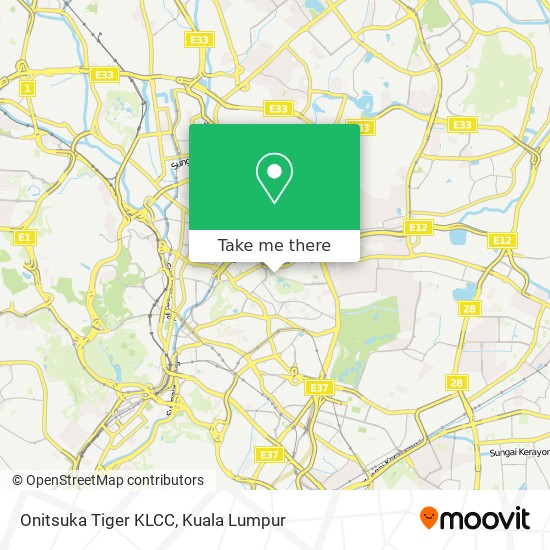 Onitsuka Tiger KLCC map