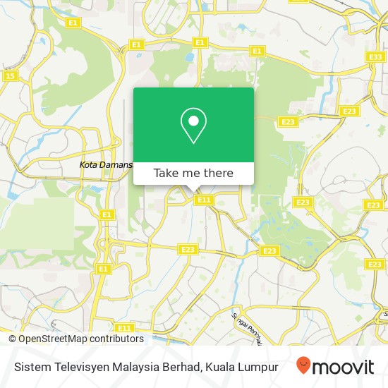 Sistem Televisyen Malaysia Berhad map