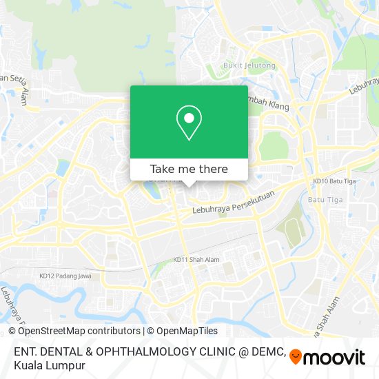 ENT. DENTAL & OPHTHALMOLOGY CLINIC @ DEMC map