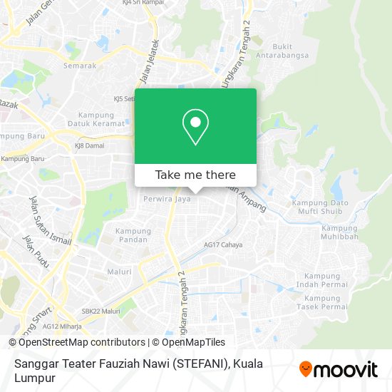 Peta Sanggar Teater Fauziah Nawi (STEFANI)