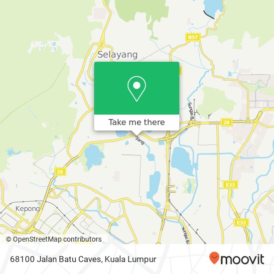 68100 Jalan Batu Caves map