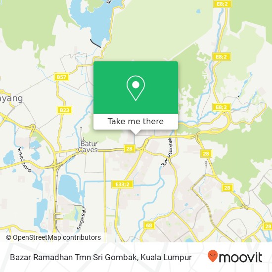 Bazar Ramadhan Tmn Sri Gombak map