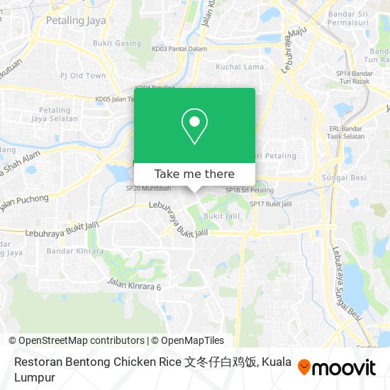 Restoran Bentong Chicken Rice 文冬仔白鸡饭 map