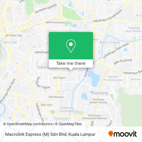 Peta Macrolink Express (M) Sdn Bhd