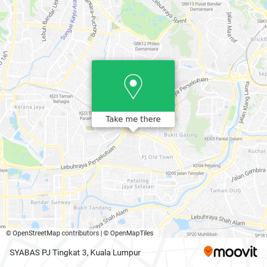 SYABAS PJ Tingkat 3 map