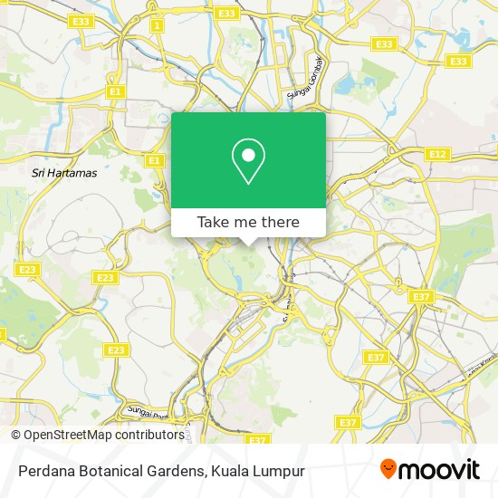 Perdana Botanical Gardens map