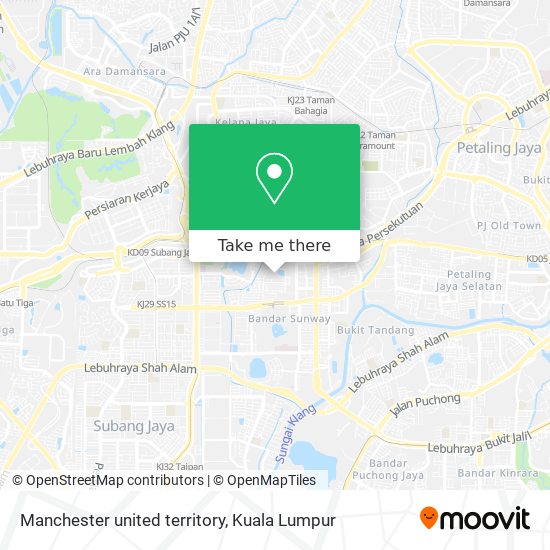 Peta Manchester united territory