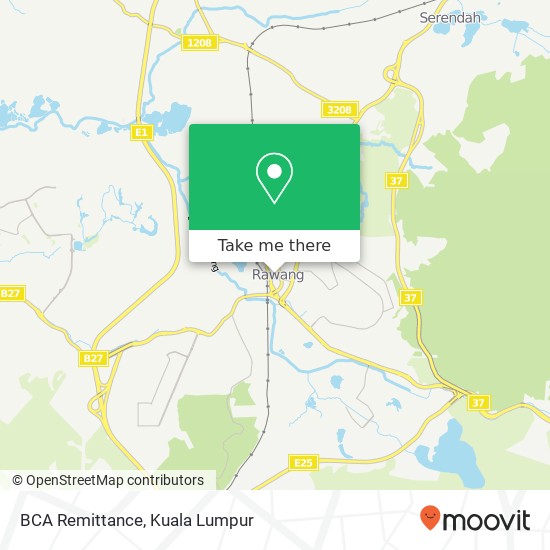 BCA Remittance map