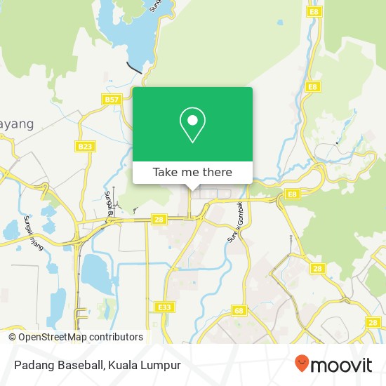 Padang Baseball map