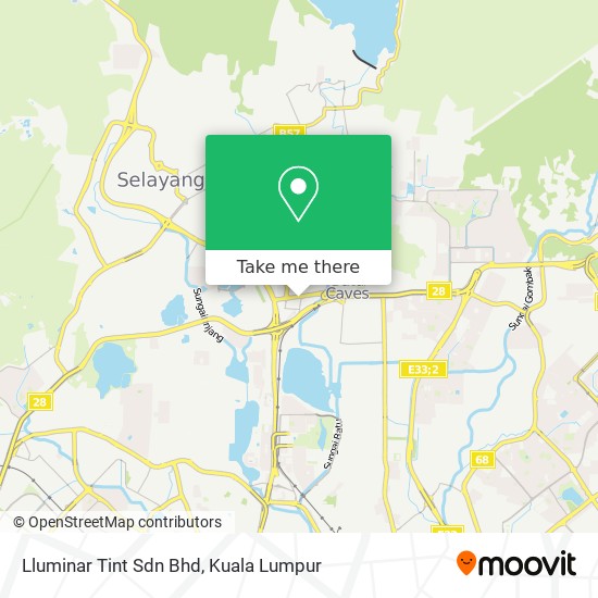 Lluminar Tint Sdn Bhd map
