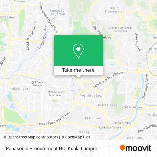 Panasonic Procurement HQ map