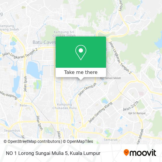 Peta NO 1 Lorong Sungai Mulia 5