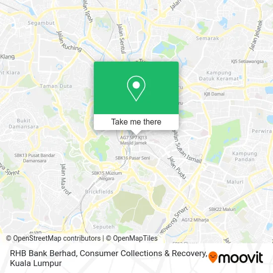 RHB Bank Berhad, Consumer Collections & Recovery map