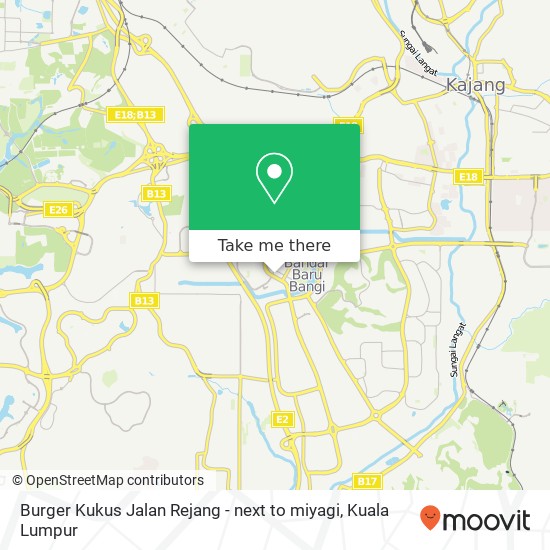 Peta Burger Kukus Jalan Rejang - next to miyagi